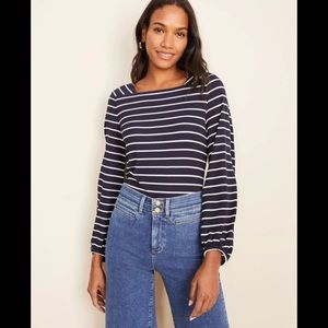 NWOT Ann Taylor Striped Square Neck Top (Size S) BRAND NEW!